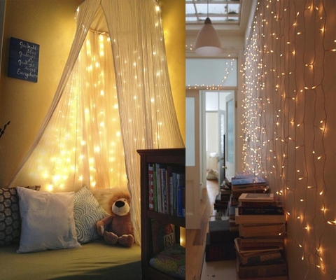 7 cách trang trí căn phòng lung linh như một bầu trời đầy sao bằng đèn led trang trí