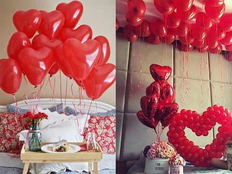 Cách trang trí phòng cưới bằng bóng bay lãng mạn không thể bỏ qua
