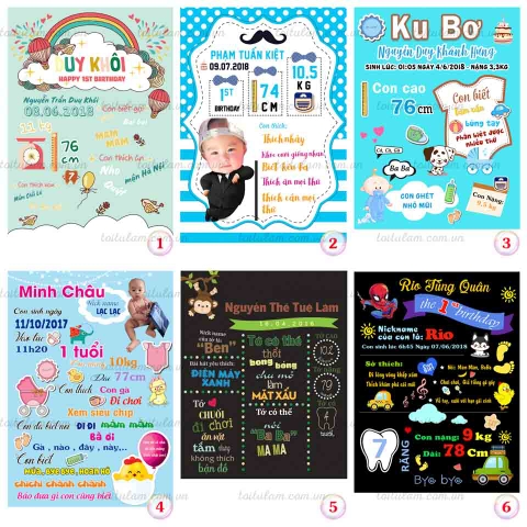 Bảng sở thích cho bé 1