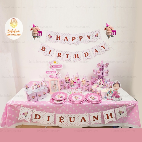 Set HM heo con hồng