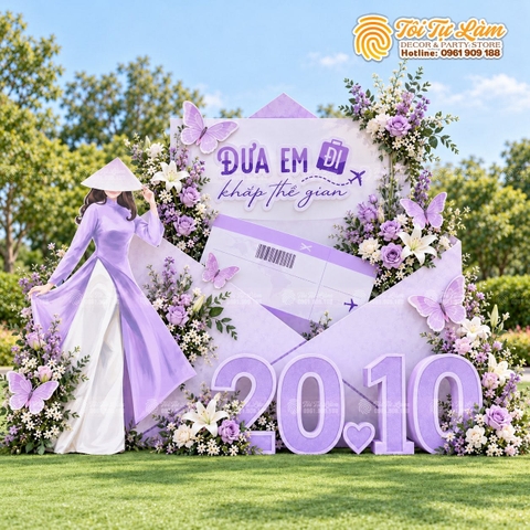 TRANG TRÍ TRỌN GÓI NGÀY QUỐC TẾ PHỤ NỮ 8/3 VÀ 20/10 - QTPN - 125