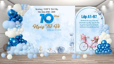 TRANG TRÍ  HỌP LỚP , HỌP KHÓA TRANG TRÍ TẠI SÂN TRƯỜNG