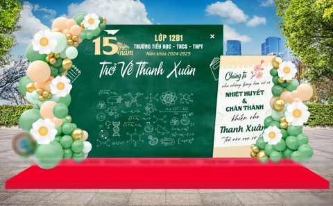 TRANG TRÍ  HỌP KHÓA TRANG TRÍ TẠI SÂN TRƯỜNG