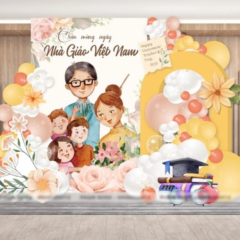 TRANG TRÍ BACK CHECKIN NGÀY NHÀ GIÁO VIỆT NAM 20/11