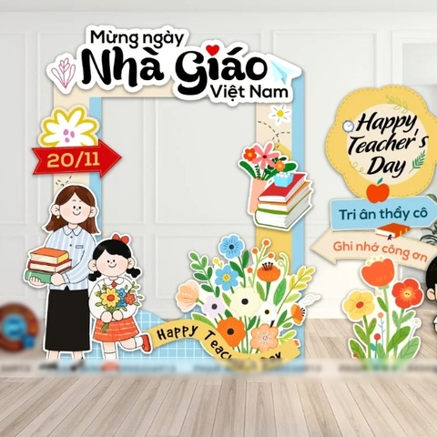 KHUNG CHECK IN CHÀO MỪNG NGÀY NHÀ GIÁO VIỆT NAM 20/11