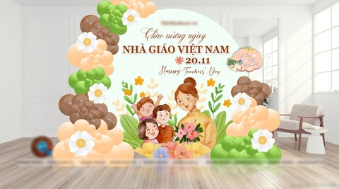 TRANG TRÍ TRỌN GÓI PHÔNG NGÀY NHÀ GIÁO VIỆT NAM