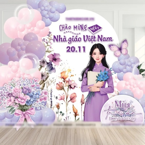 TRANG TRÍ BACK CHECKIN NGÀY NHÀ GIÁO VIỆT NAM 20/11