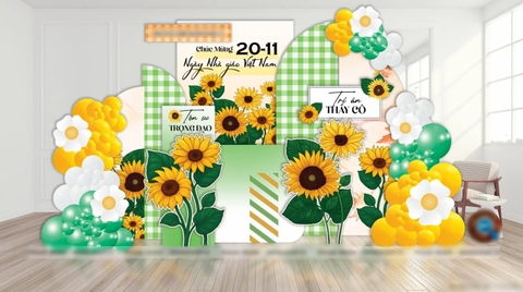 TRANG TRÍ NGÀY NHÀ GIAO VIỆT NAM 20/11 TẠI TRƯỜNG HỌC