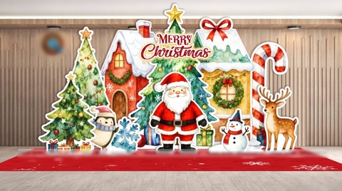 TRANG TRÍ GIÁNG SINH  SẢNH CHUNG CƯ