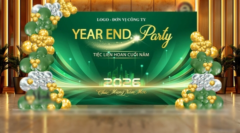 TRANG TRÍ TIỆC LIÊN HOAN CUỐI NĂM ĐẸP