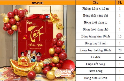 Set bóng trang trí năm mới