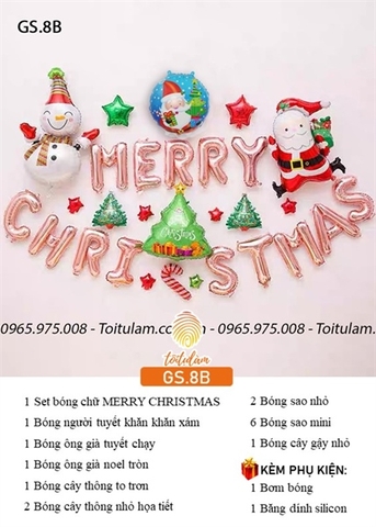 SET TRANG TRÍ GIÁNG SINH/NOEL GS.8B