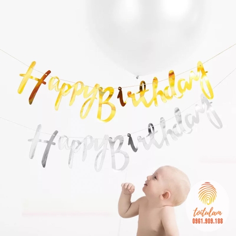 Dây chữ HPBD cao cấp chữ cách điệu