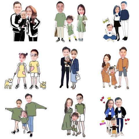 Chibi gia đình DỄ THƯƠNG