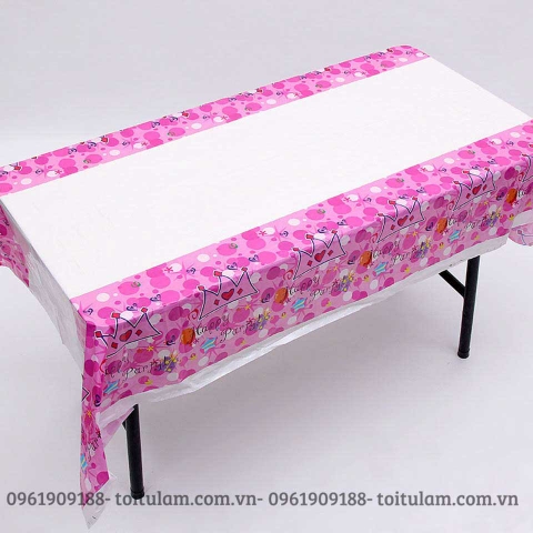 Khăn trải bàn chủ đề Happy Party