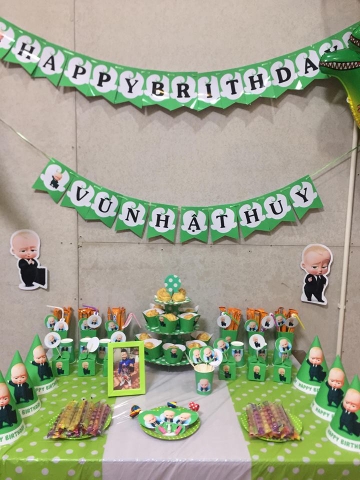 Set bàn handmade BABY BOSS