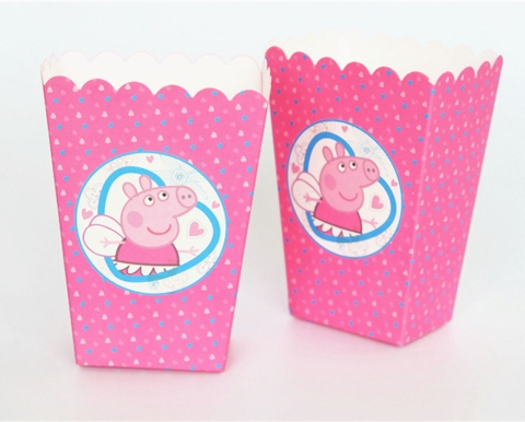 Combo 6 hộp đựng bỏng chủ đề LỢN PEPPA