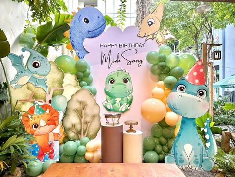 TRANG TRÍ SINH NHẬT TRỌN GÓI CHO BÉ YÊU - CHỦ ĐỀ KHỦNG LONG TT055