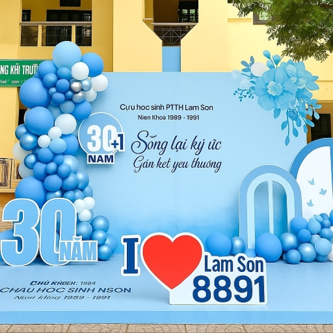 TRANG TRÍ TRỌN GÓI HỌP LƠP TẠI SÂN TRƯỜNG