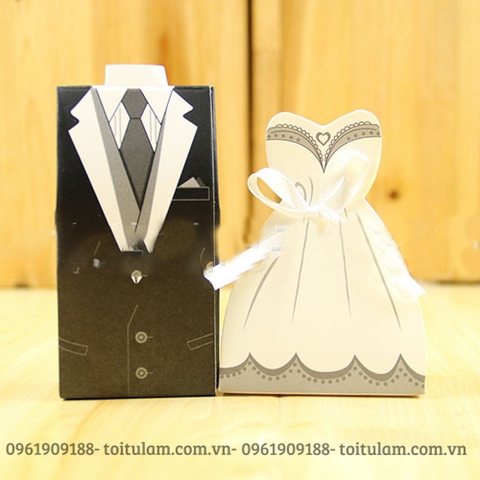 Hộp đựng quà áo vest, váy cưới mãu 5