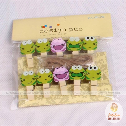 Kẹp gỗ hình ếch con