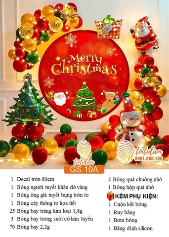 SET TRANG TRÍ GIÁNG SINH/NOEL GS.10A