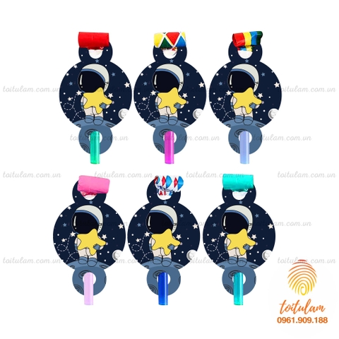 Kèn tắc kè chủ đề phi hành gia (set 6)