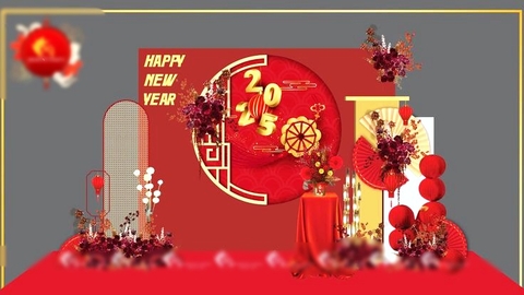 TRANG TRÍ BACK CHECIN TẤT NIÊN ĐƠN GIẢN