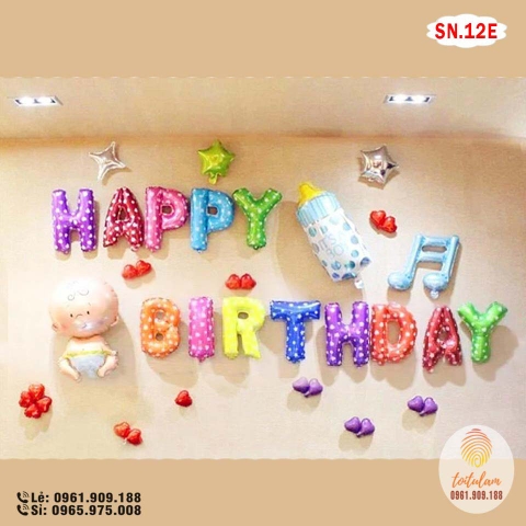 SET BÓNG SINH NHẬT B.12E