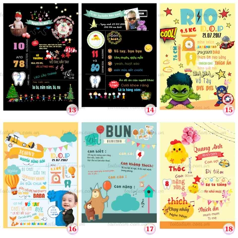 Bảng sở thích cho bé 3