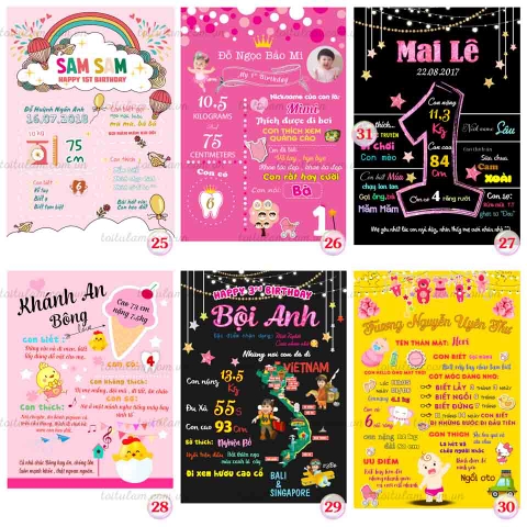 Bảng sở thích cho bé 5