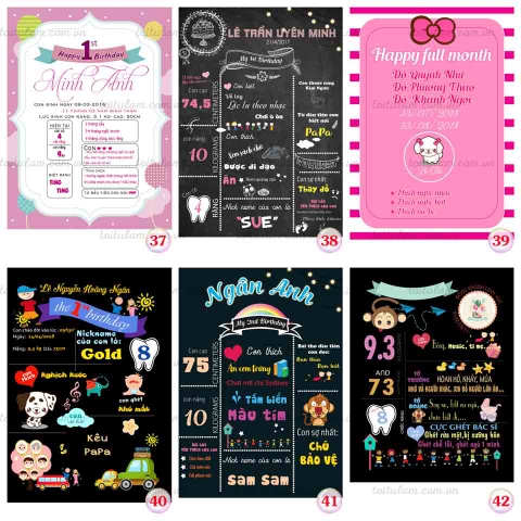 Bảng sở thích cho bé 7