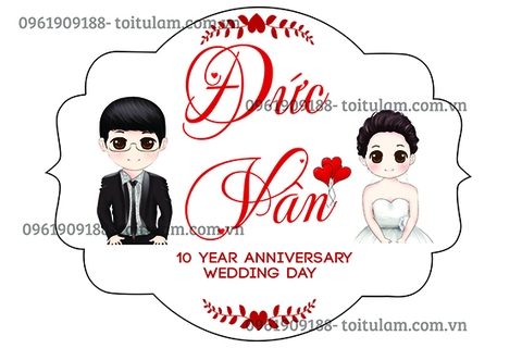Bảng tên Kỷ niệm ngày cưới