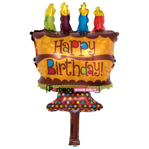 BÓNG HÌNH BÁNH SINH NHẬT 4 NGỌN NẾN