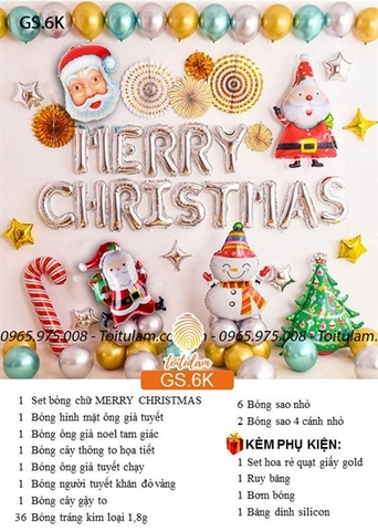 SET TRANG TRÍ GIÁNG SINH/NOEL GS.6K