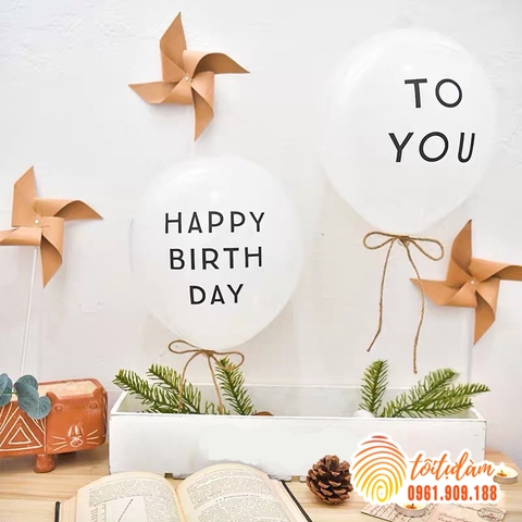 Bóng chữ happy birthday