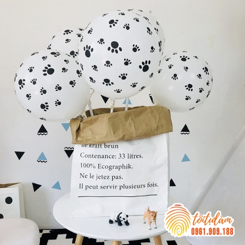 Bóng bay họa tiết chân