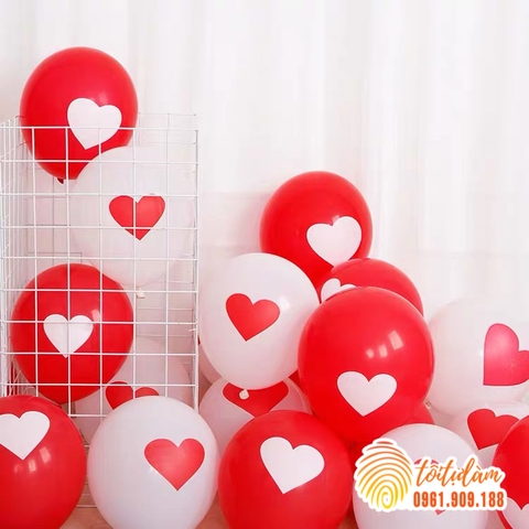 Bóng bay in trái tim