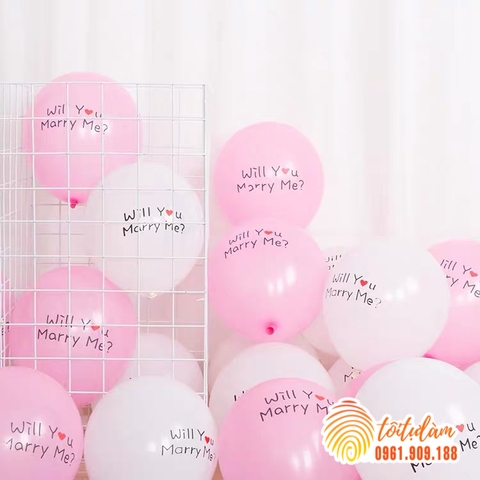 Bóng bay in will you marry me