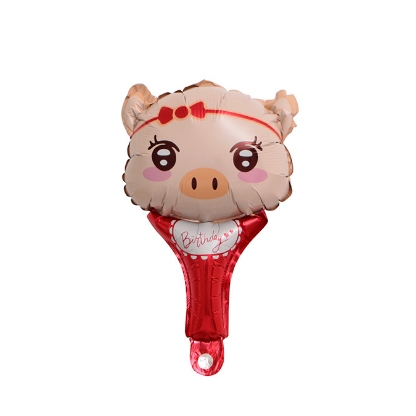 BÓNG HÌNH QUE LỢN ĐEO NƠ