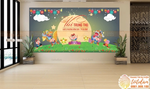 Phông treo Trung Thu - phông trang trí treo tường - Thiết kế theo yêu cầu M8