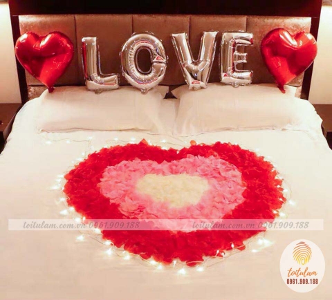 SET TRANG TRÍ GIƯỜNG CƯỚI GC001