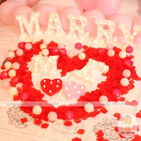 SET TRANG TRÍ GIƯỜNG CƯỚI GC004