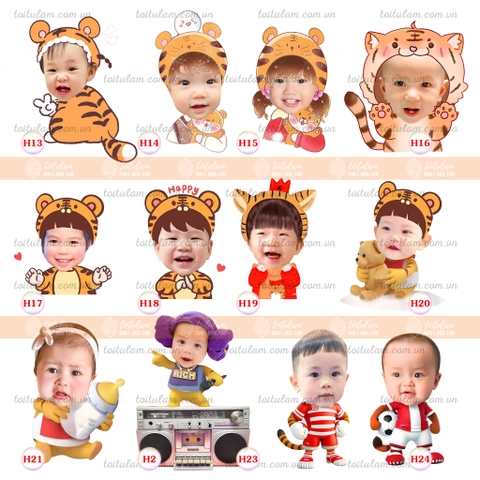 Chibi bé gái tuổi Hổ 1 Tuổi