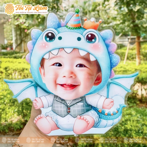 CHIBI LẮC ĐẦU CHO BÉ 1 TUỔI RỒNG - MẪU XANH DƯƠNG