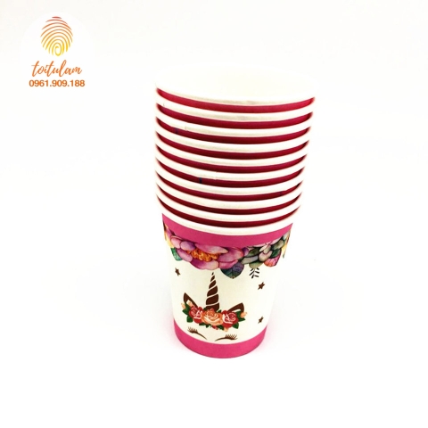 Combo 6 cốc ngựa 1 sừng hoa