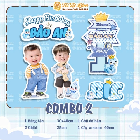 COMBO SINH NHẬT CHO BÉ TRAI 1 TUỔI - RA2