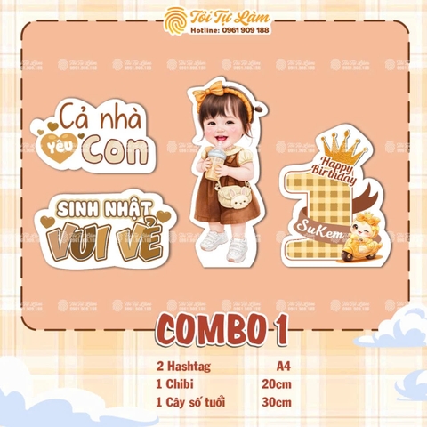 COMBO SINH NHẬT CHO BÉ GÁI 1 TUỔI - RA1