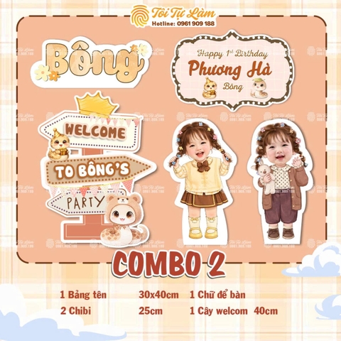 COMBO SINH NHẬT CHO BÉ GÁI 1 TUỔI - RA2