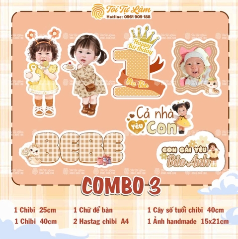 COMBO SINH NHẬT CHO BÉ GÁI 1 TUỔI - RA3